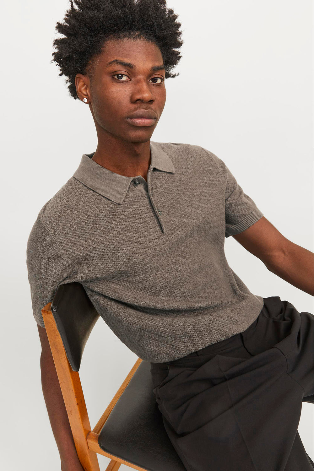 Polo Bruin - PREMIUM BLUE BY JACK & JONES