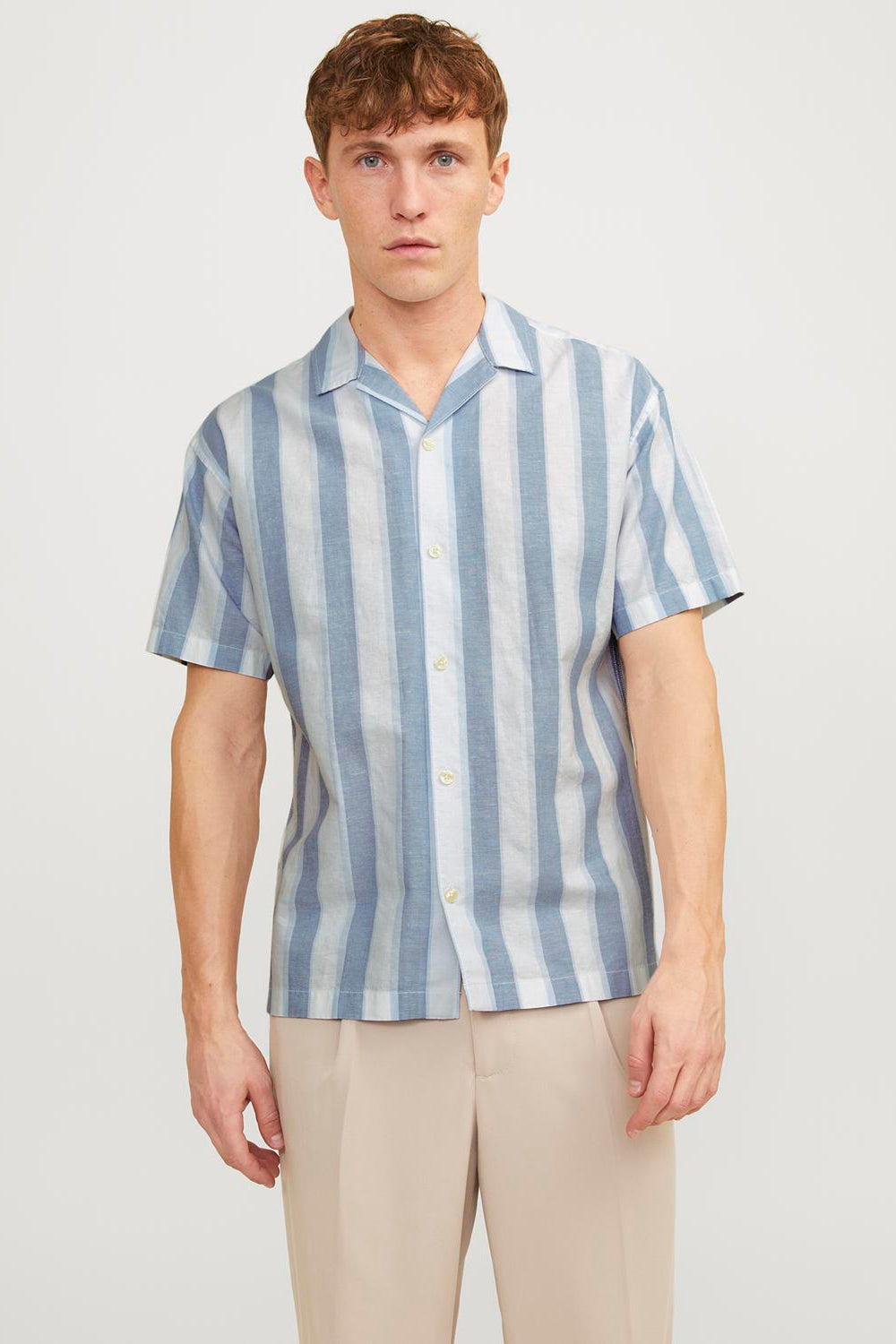 Chemise (manches courtes) Bleu - PREMIUM BLUE BY JACK & JONES