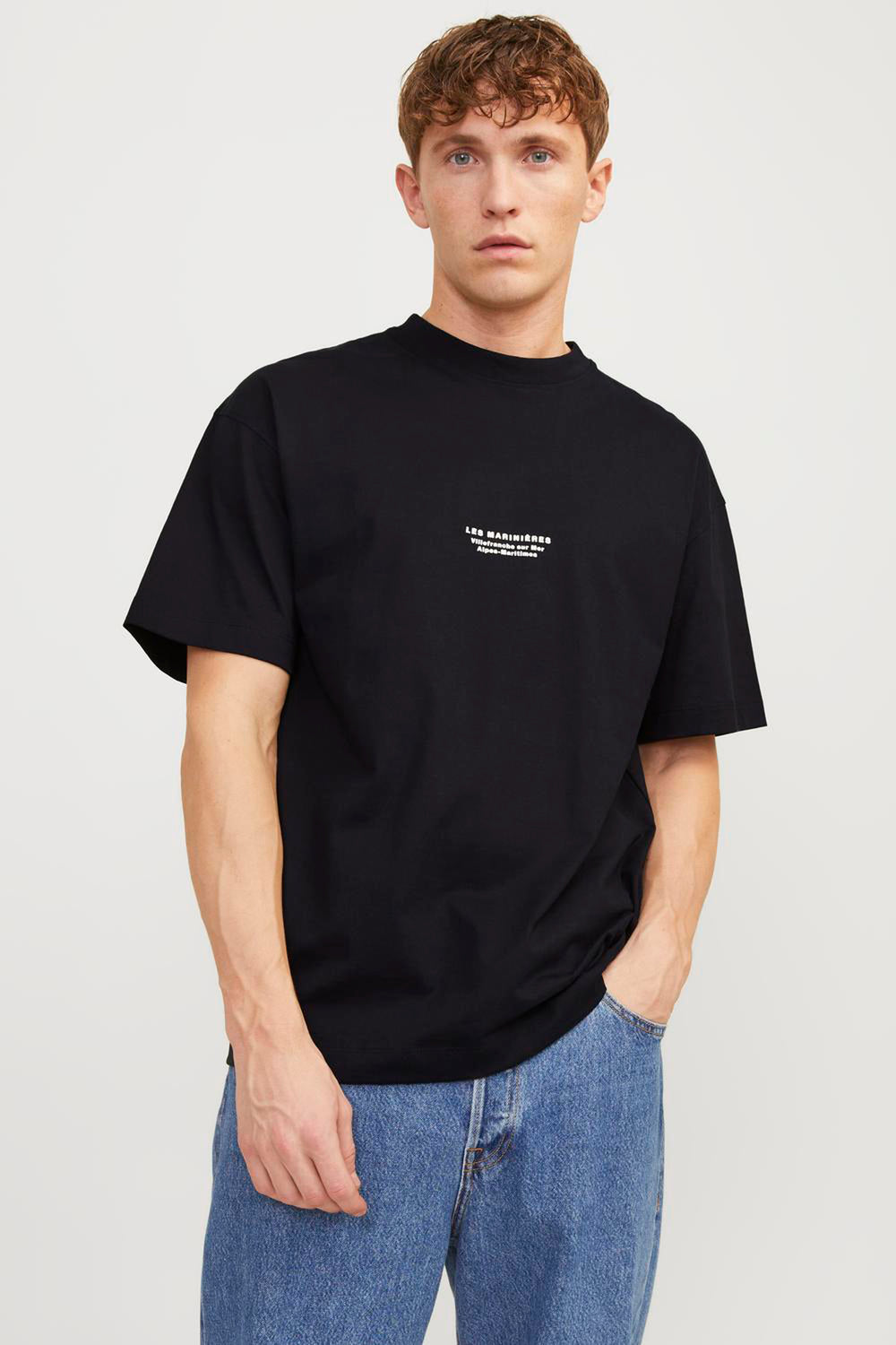 T-shirt (korte mouwen) Zwart - ORIGINALS BY JACK & JONES