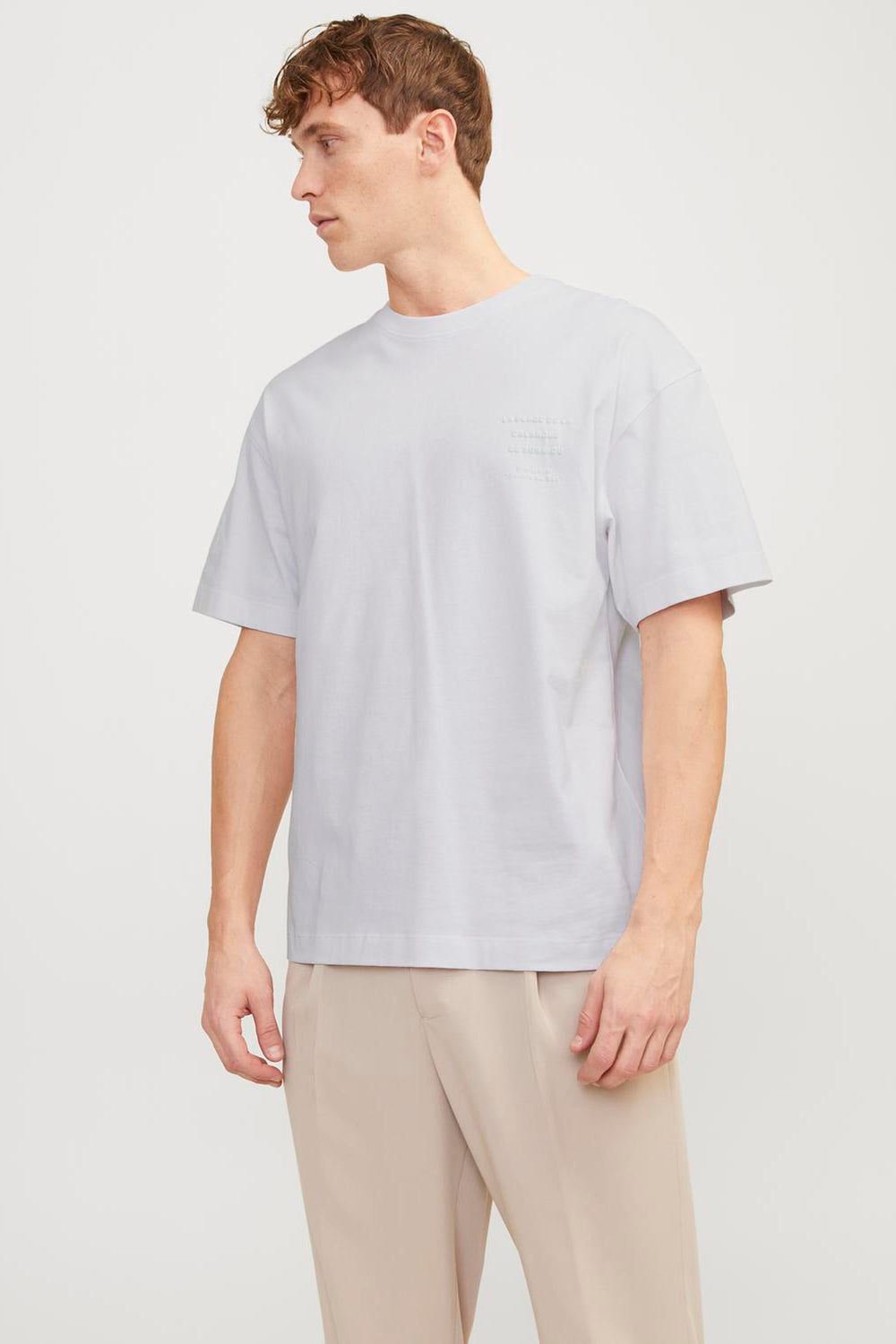 T-shirt (korte mouwen) Wit - ORIGINALS BY JACK & JONES