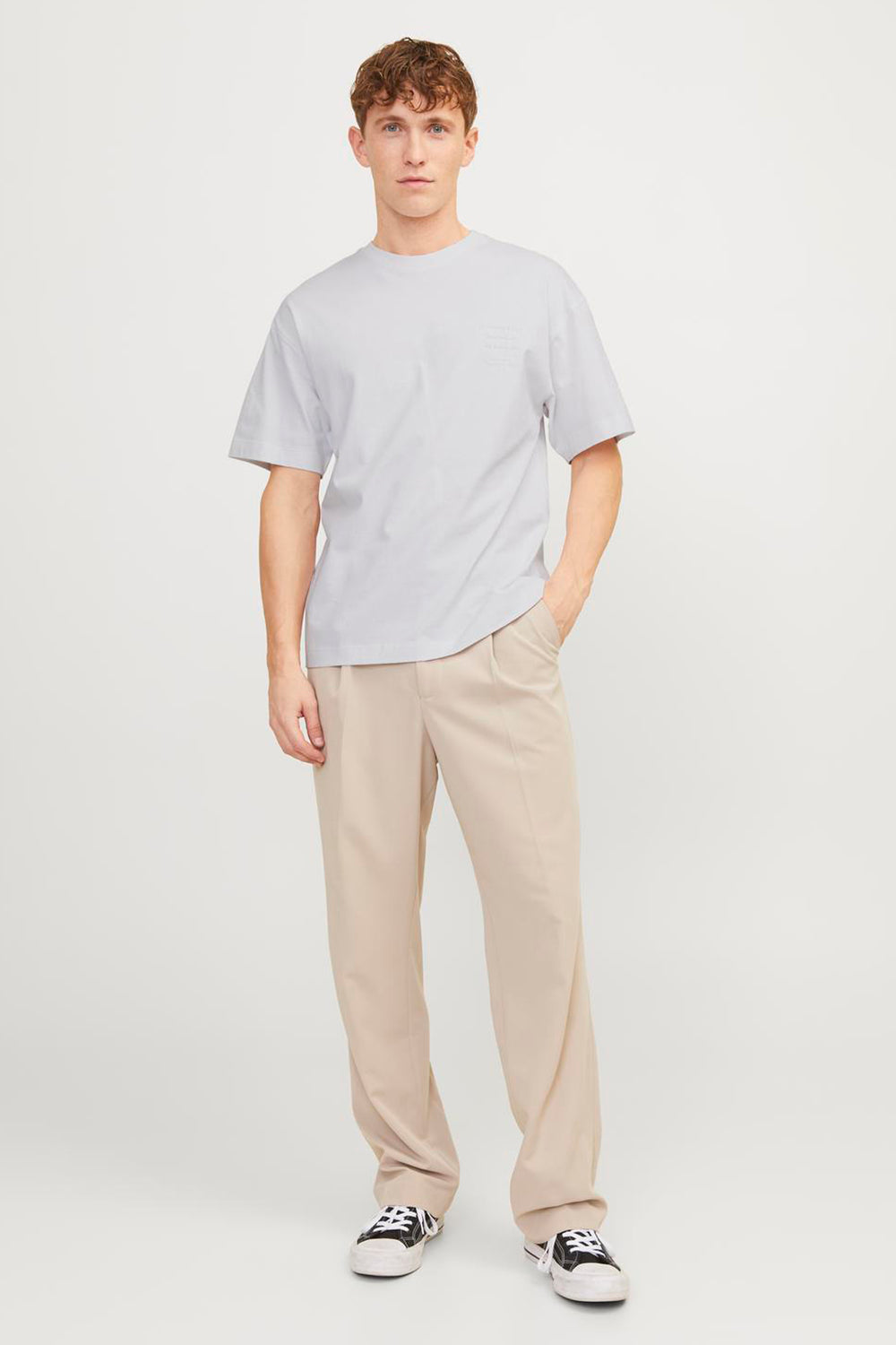 T-shirt (korte mouwen) Wit - ORIGINALS BY JACK & JONES