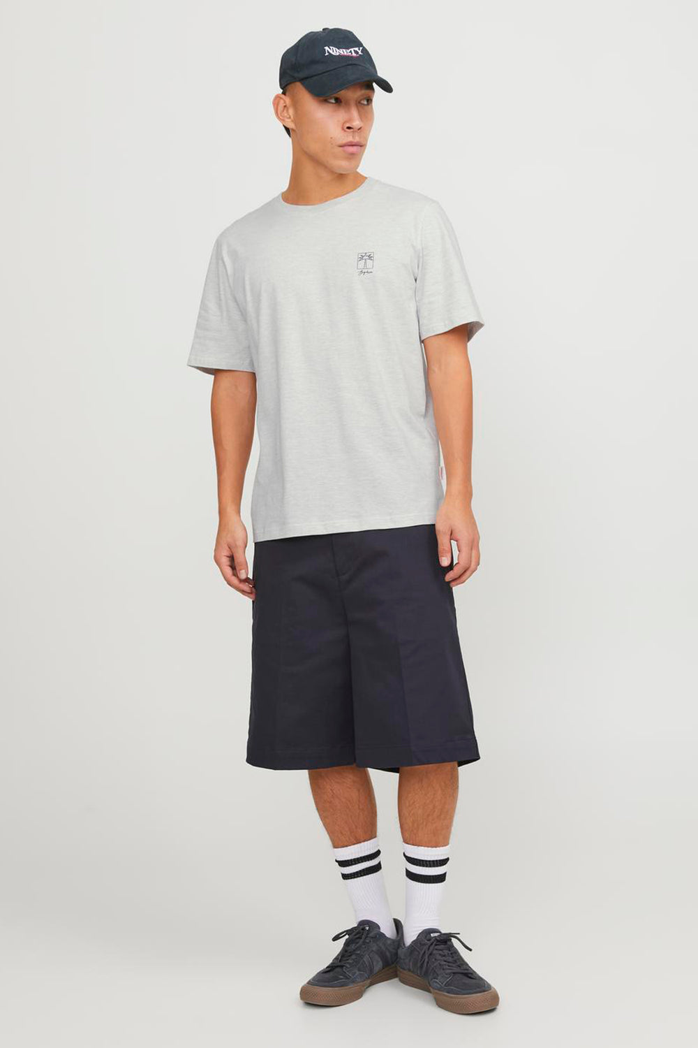 T-shirt (korte mouwen) Grijs - ORIGINALS BY JACK & JONES