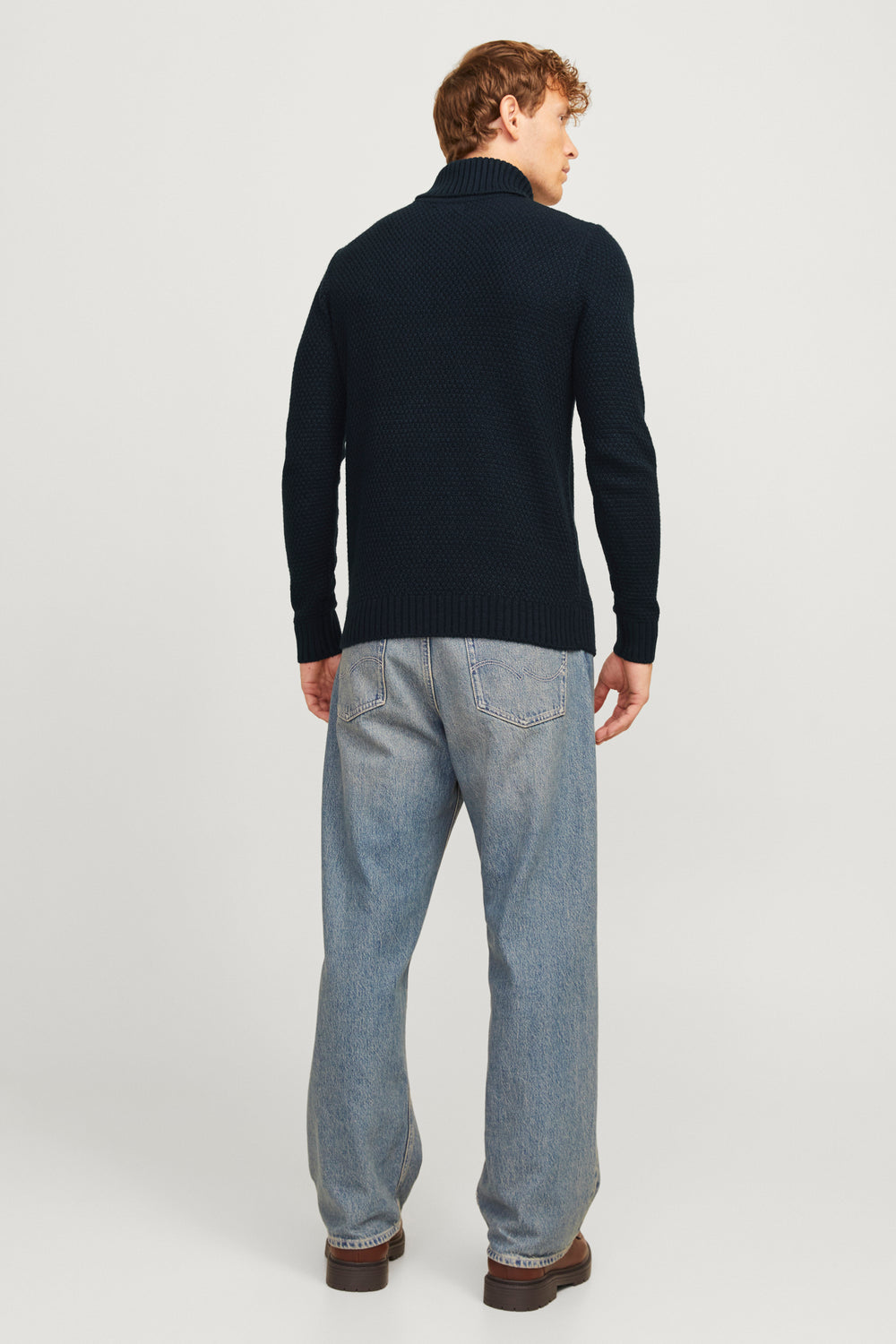 Pull col roulé Bleu - JACK & JONES