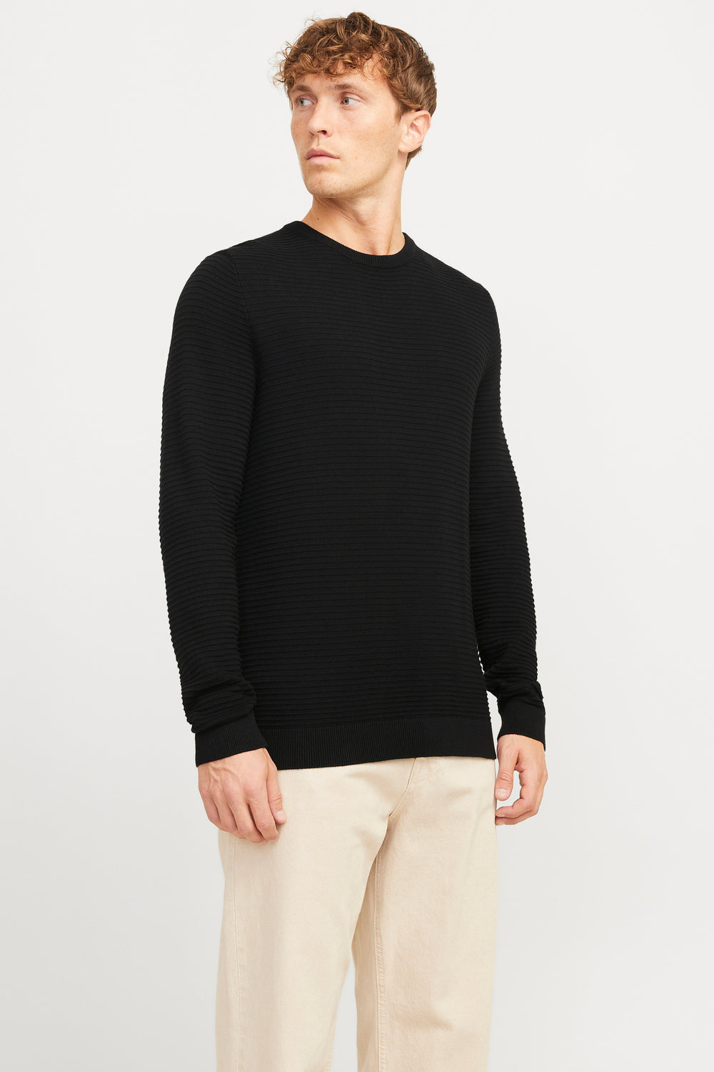 Trui met ronde hals Zwart - JACK & JONES