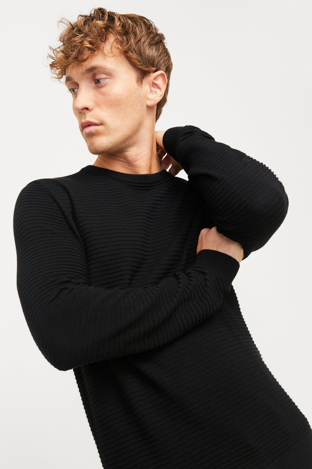 Trui met ronde hals Zwart - JACK & JONES