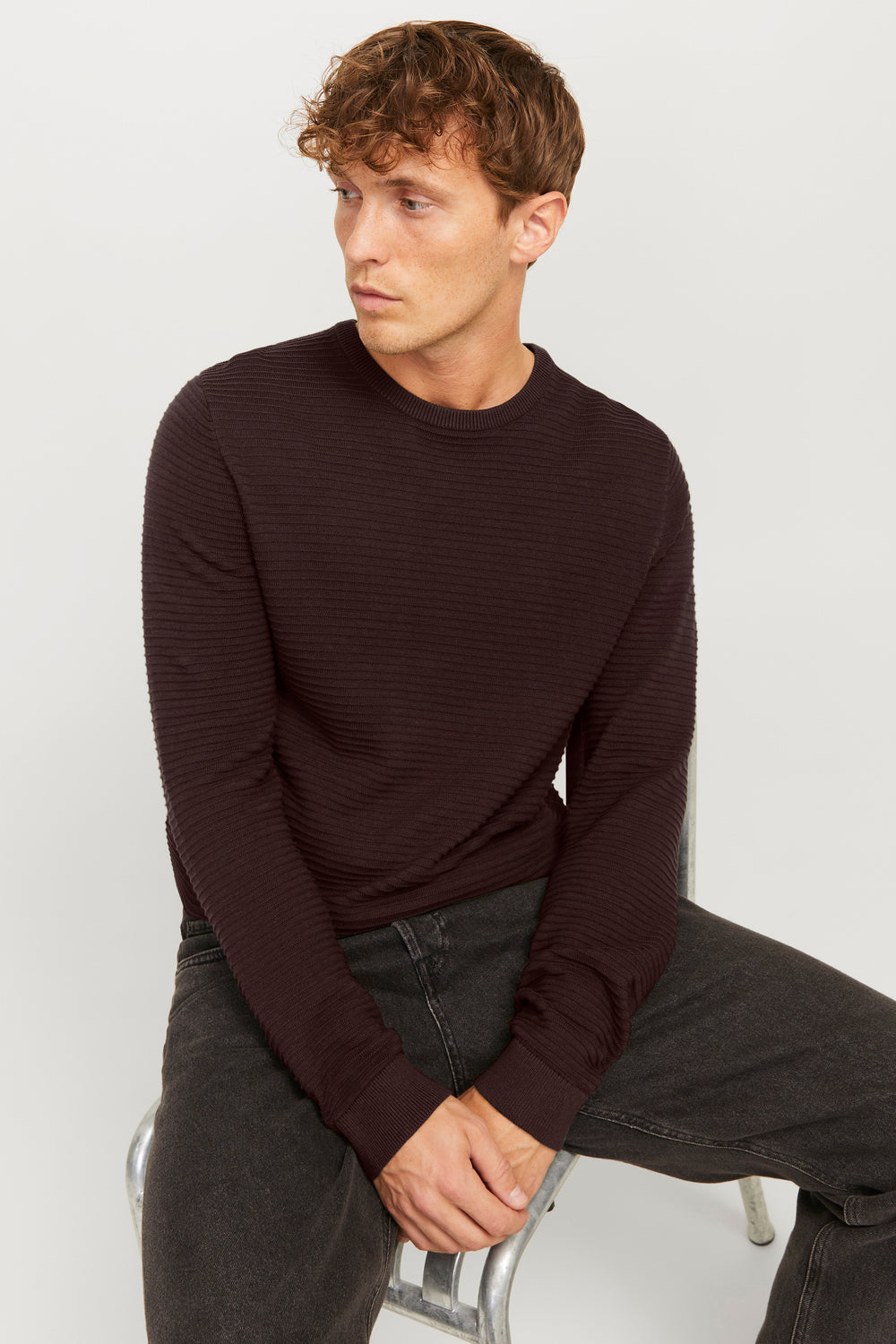 Trui met ronde hals Groen - JACK & JONES