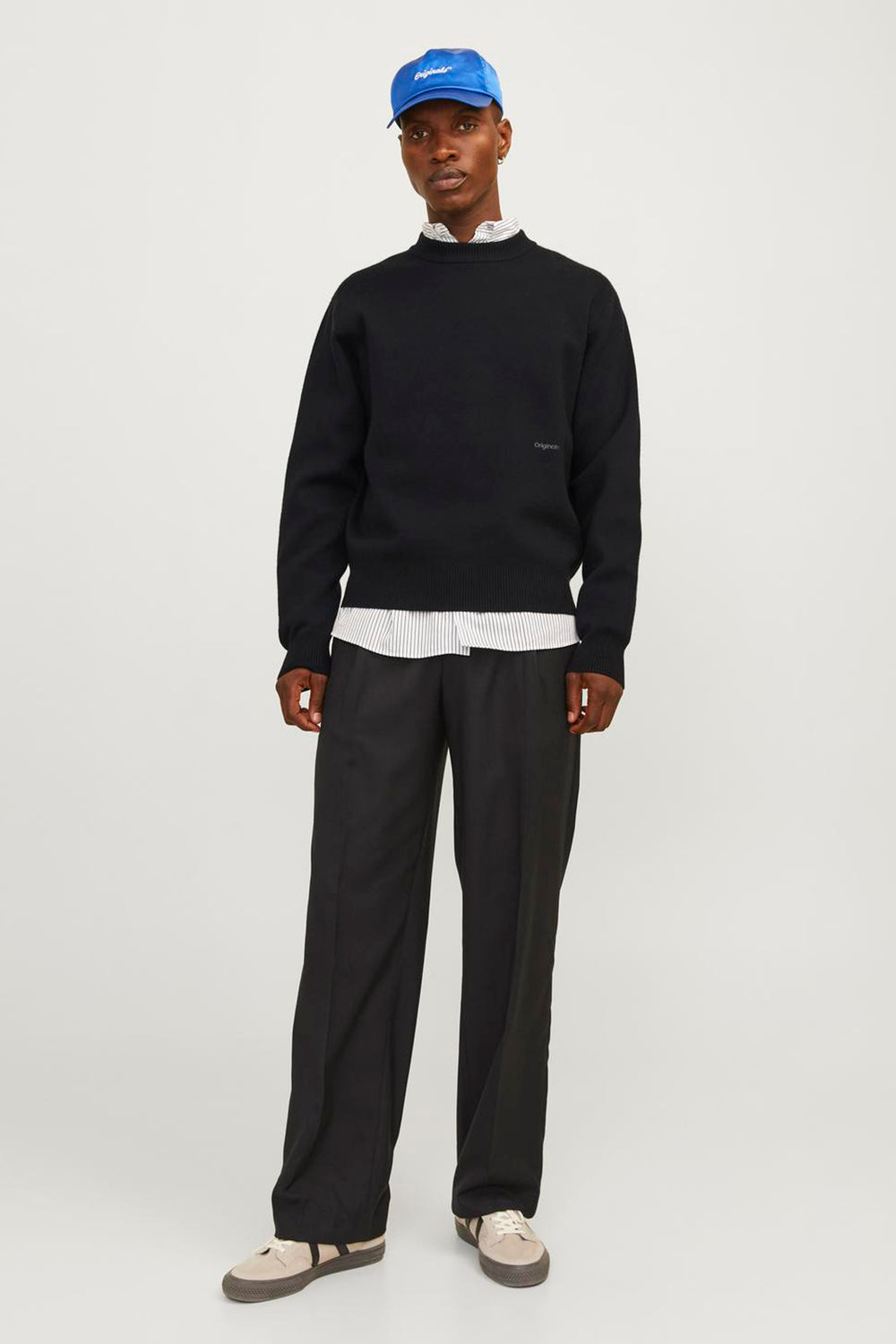 Pull col rond Noir - ORIGINALS BY JACK & JONES
