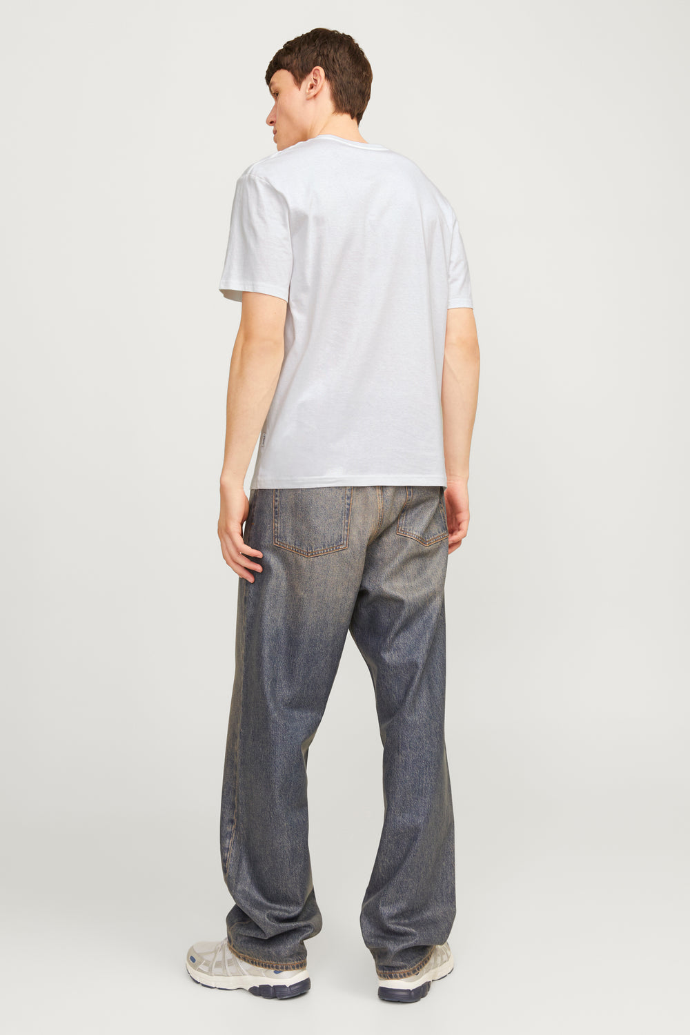 T-shirt (manches courtes) Écru - ORIGINALS BY JACK & JONES