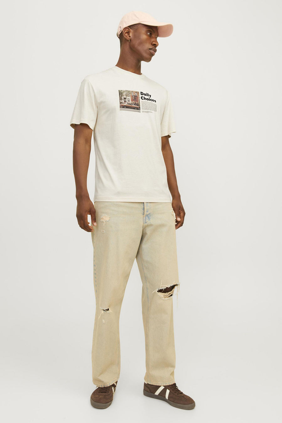 T-shirt (manches courtes) Beige - ORIGINALS BY JACK & JONES
