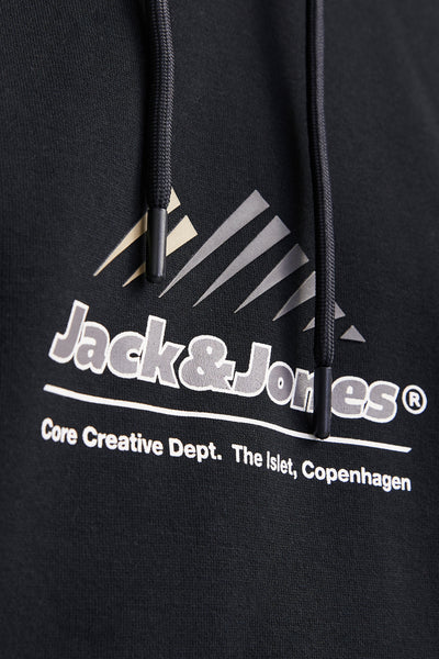 Sweat à capuche Noir - JACK & JONES
