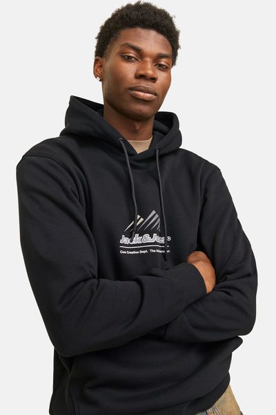 Sweat à capuche Noir - JACK & JONES