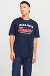 T-shirt (korte mouwen) Blauw - ORIGINALS BY JACK & JONES