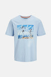 T-shirt (korte mouwen) Blauw - ORIGINALS BY JACK & JONES
