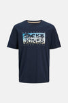 T-shirt (korte mouwen) Blauw - ORIGINALS BY JACK & JONES