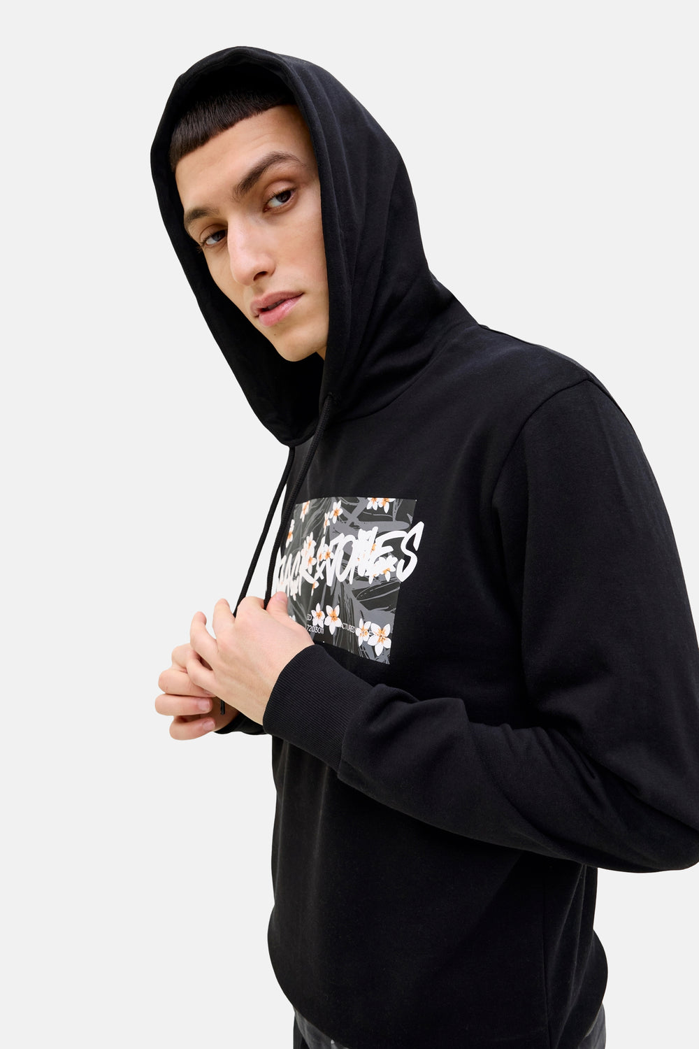 Sweater met kap Zwart - JACK & JONES