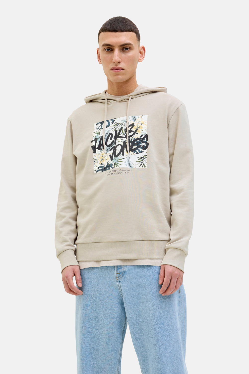 Sweater met kap Beige - JACK & JONES