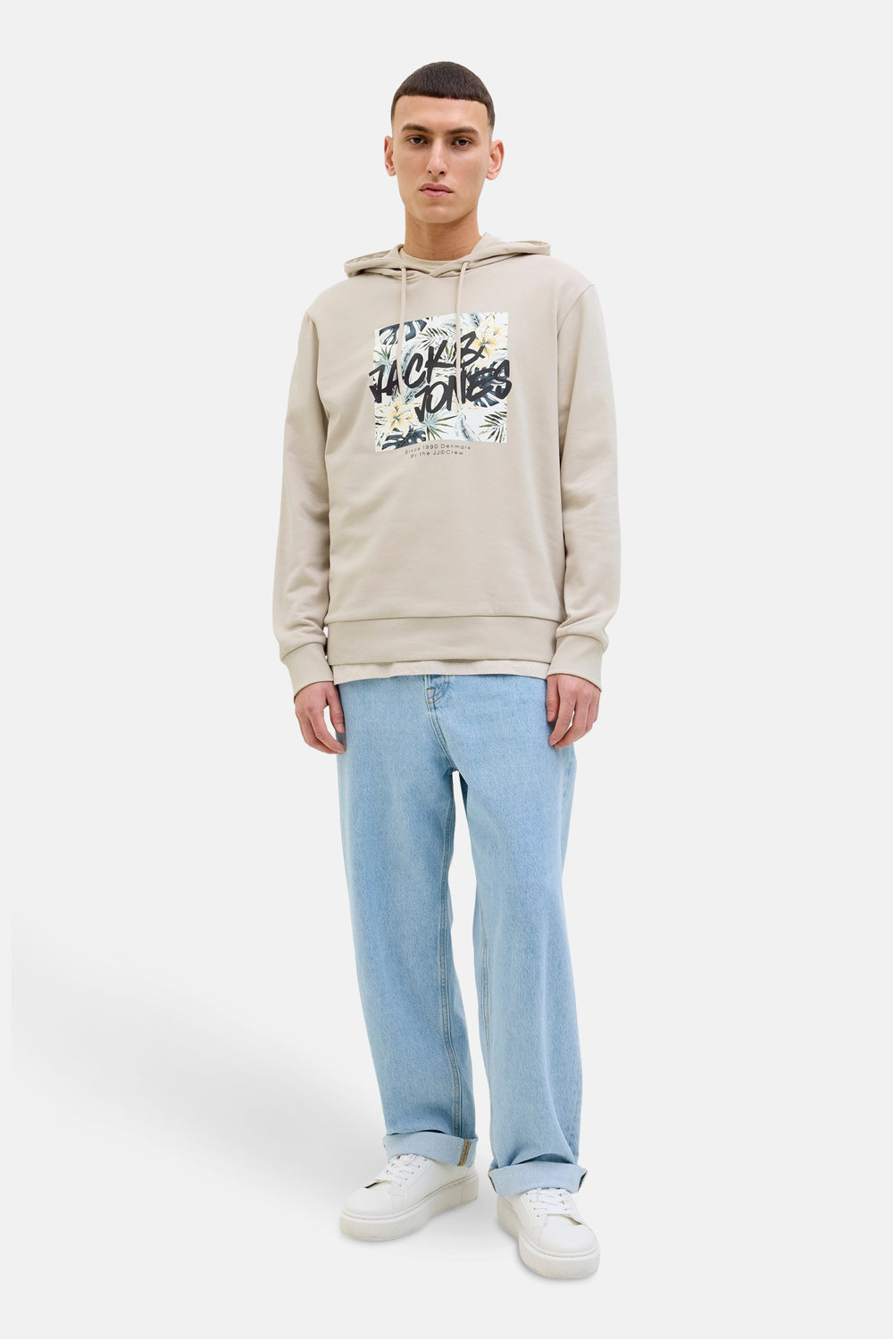 Sweater met kap Beige - JACK & JONES