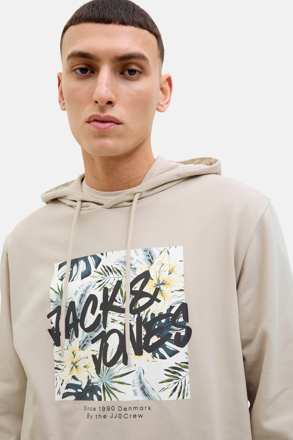 Sweater met kap Beige - JACK & JONES
