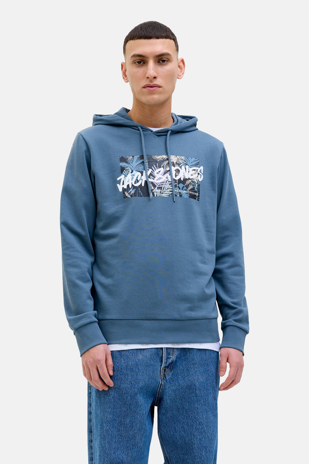Sweater met kap Blauw - JACK & JONES