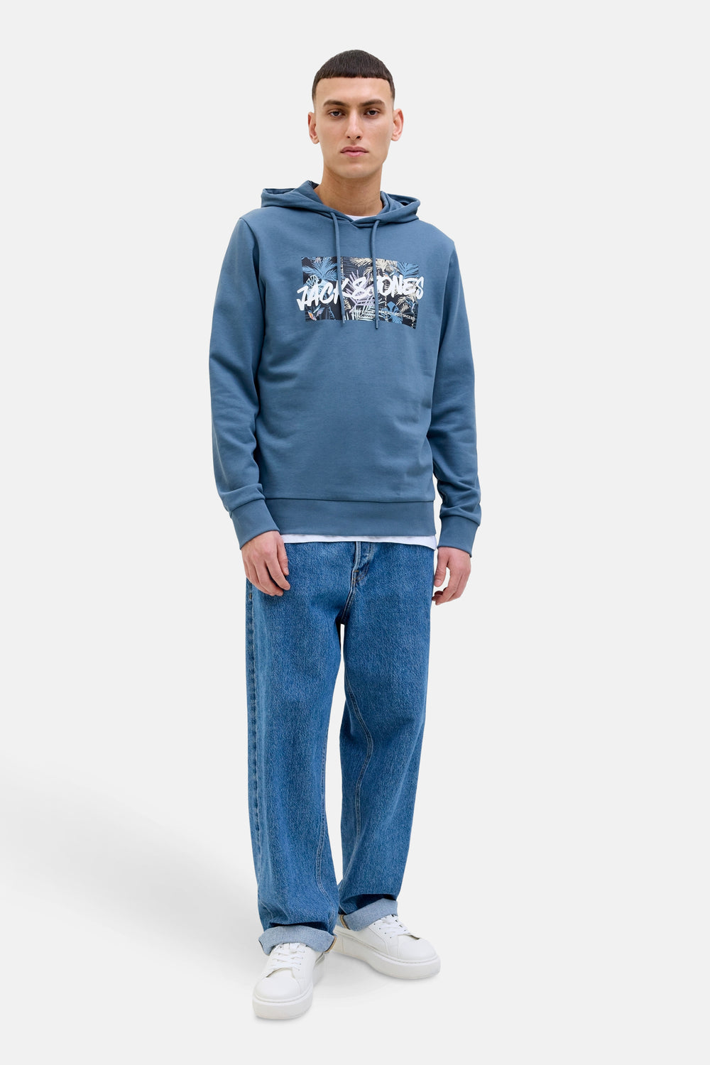 Sweater met kap Blauw - JACK & JONES