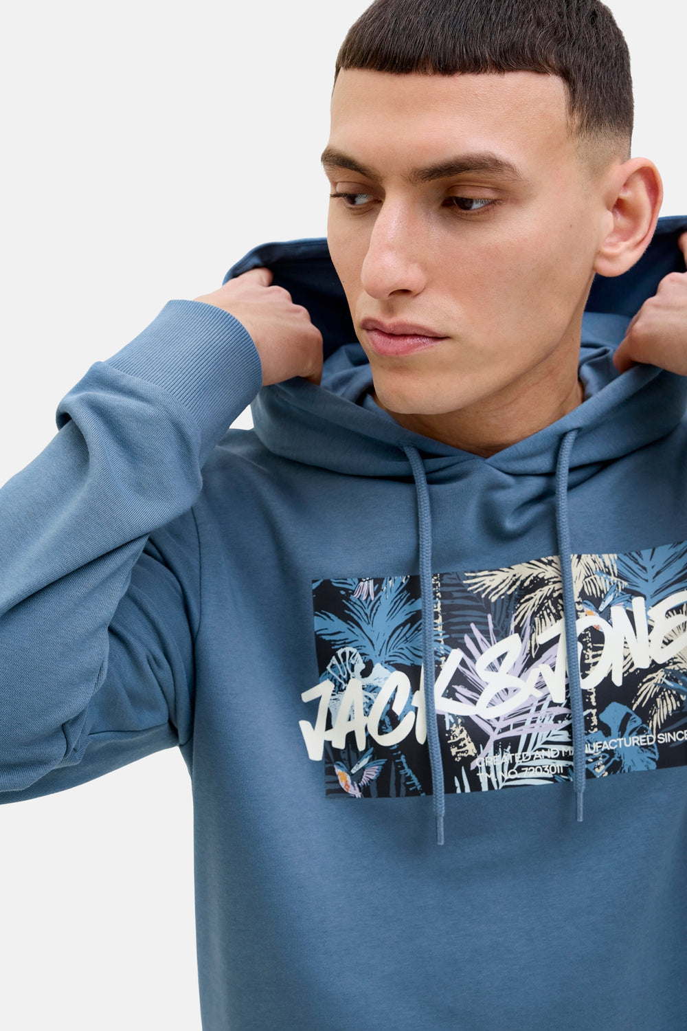 Sweater met kap Blauw - JACK & JONES