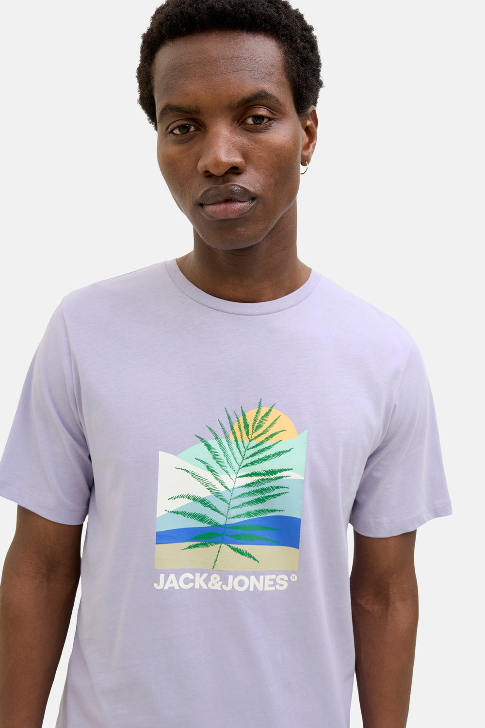 T-shirt (korte mouwen) Paars - ORIGINALS BY JACK & JONES