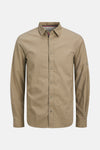 Chemise (manches longues) Beige - PREMIUM BY JACK & JONES