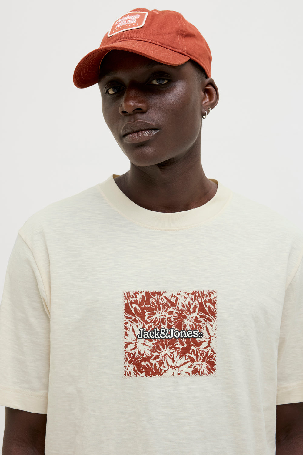 T-shirt (korte mouwen) Wit - ORIGINALS BY JACK & JONES