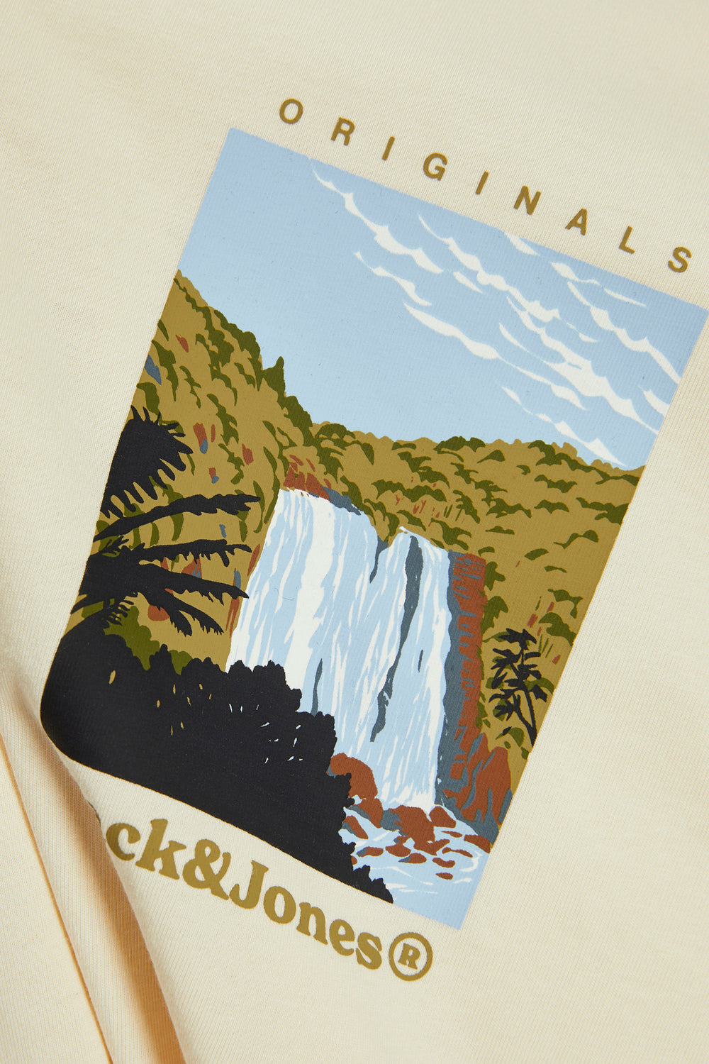 T-shirt (korte mouwen) Wit - ORIGINALS BY JACK & JONES