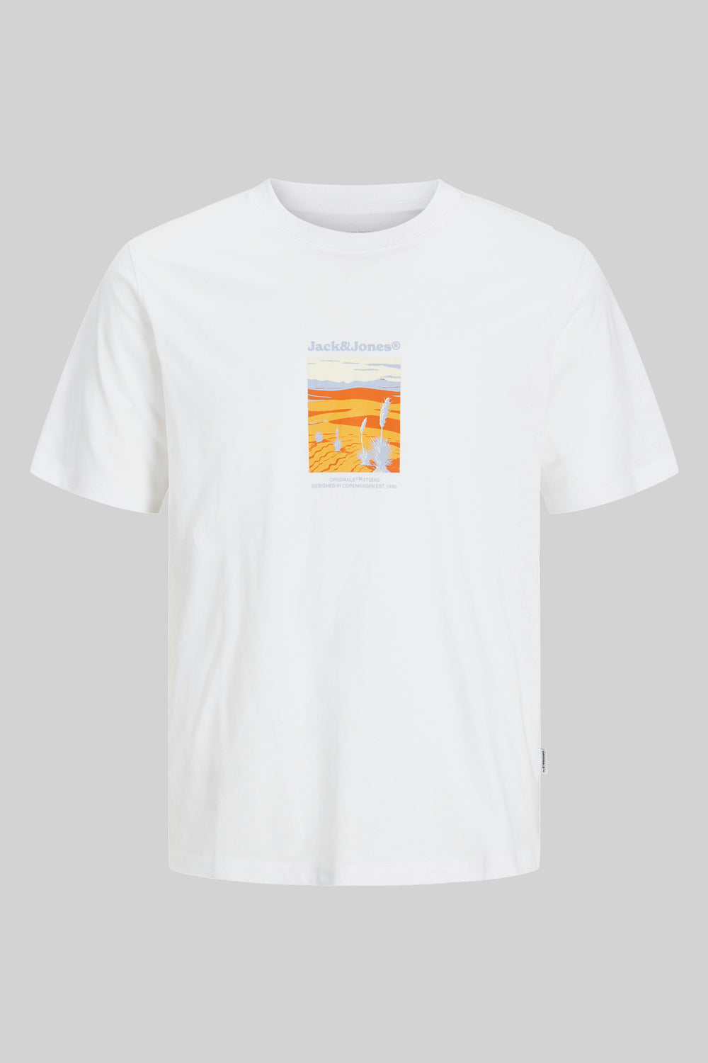 T-shirt (korte mouwen) Wit - ORIGINALS BY JACK & JONES