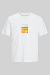 T-shirt (korte mouwen) Wit - ORIGINALS BY JACK & JONES