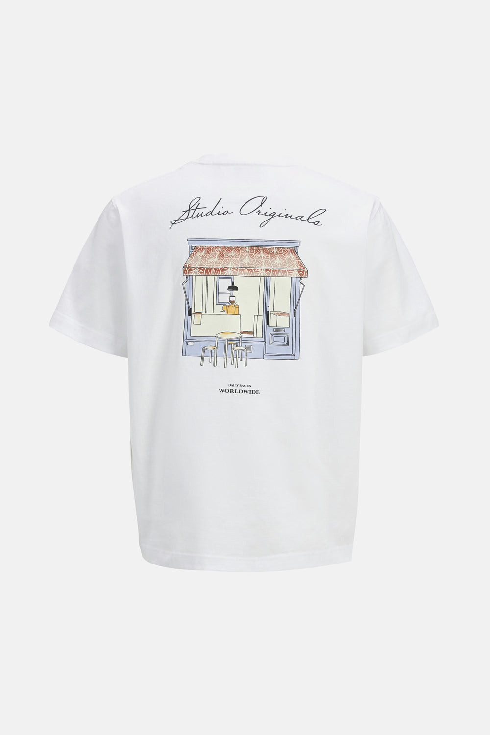 T-shirt (korte mouwen) Wit - ORIGINALS BY JACK & JONES