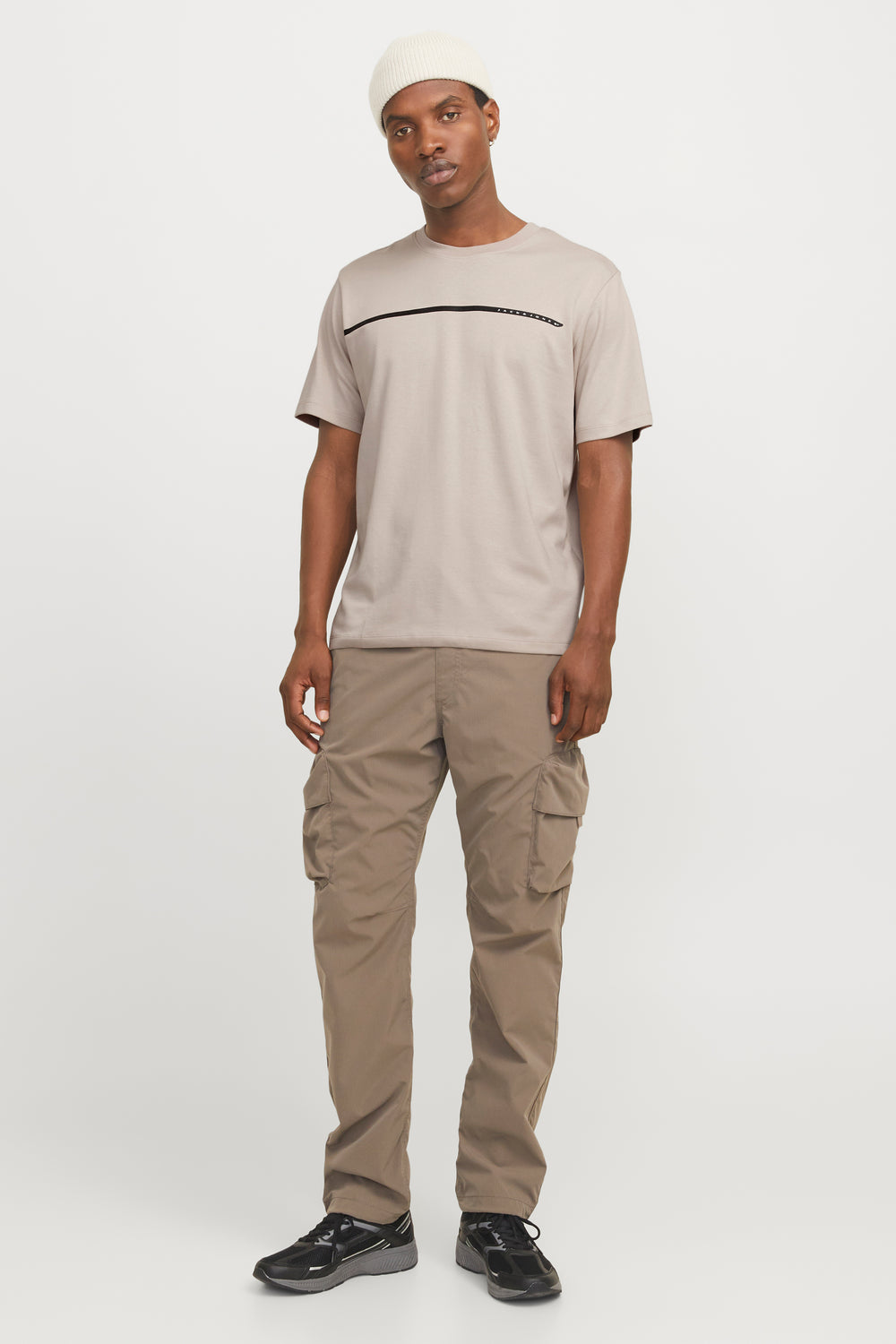 T-shirt (korte mouwen) Beige - JACK & JONES