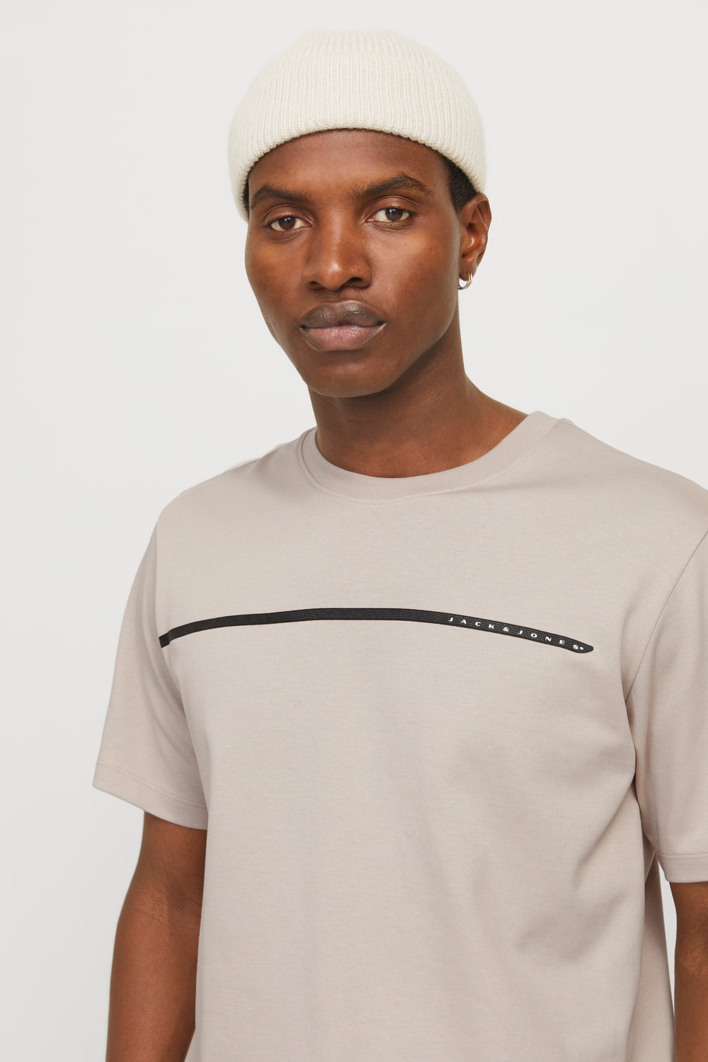 T-shirt (korte mouwen) Beige - JACK & JONES