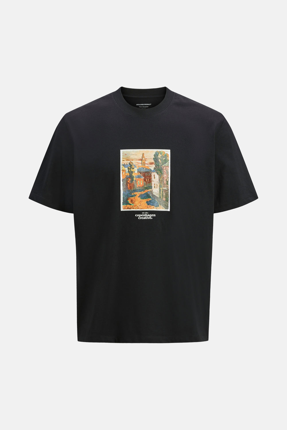 T-shirt (korte mouwen) Zwart - ORIGINALS BY JACK & JONES