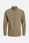 Chemise (manches longues) Brun - PREMIUM BY JACK & JONES