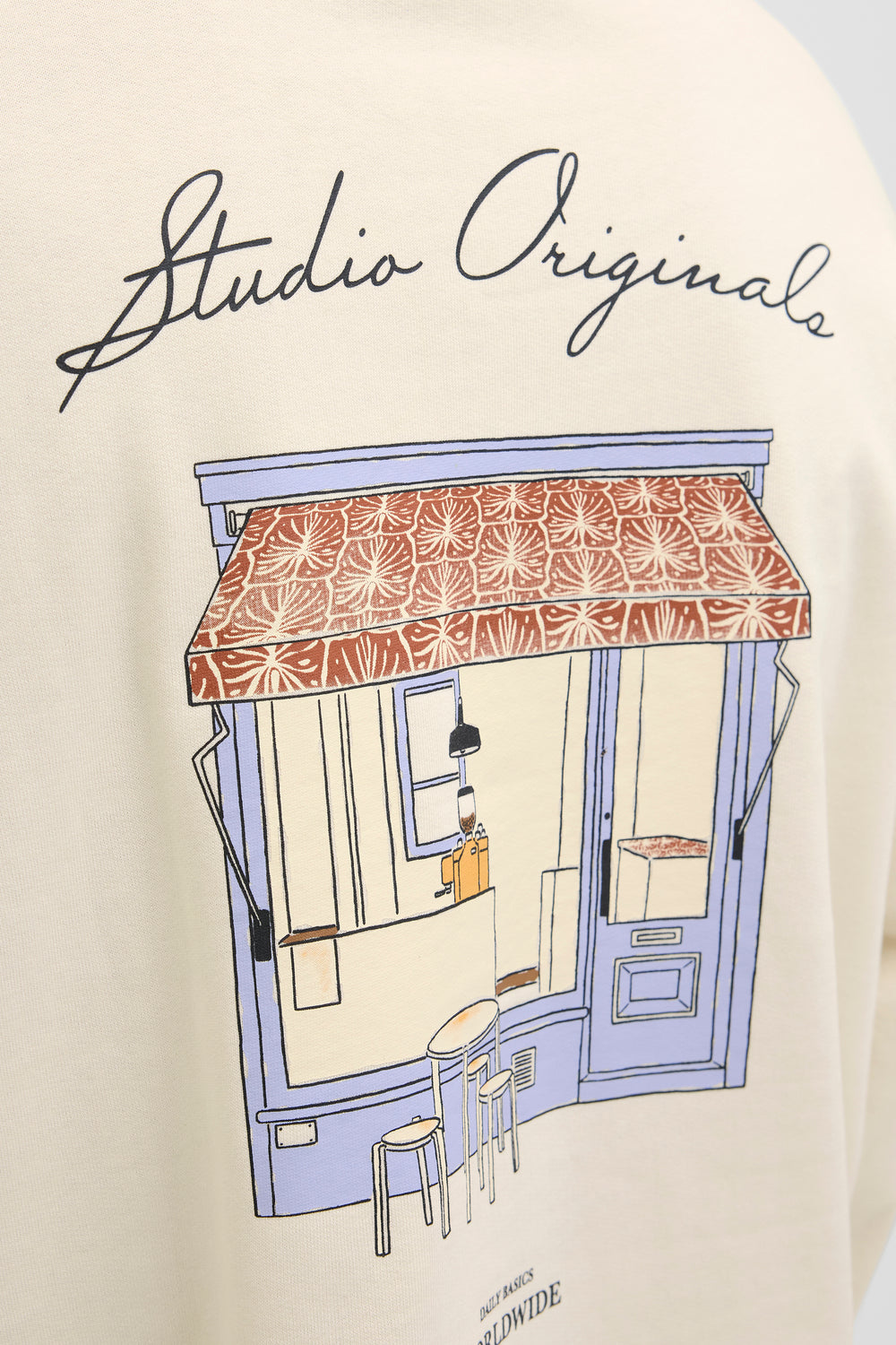 Sweat col rond Blanc - ORIGINALS BY JACK & JONES