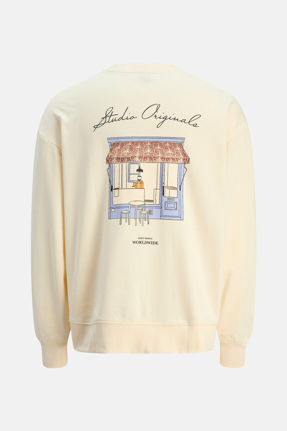 Sweat col rond Blanc - ORIGINALS BY JACK & JONES