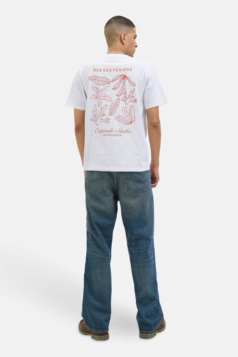 T-shirt (korte mouwen) Wit - JACK & JONES