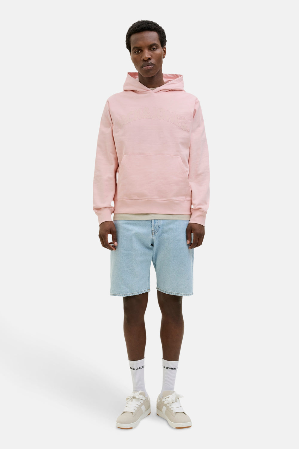 Sweater met kap Roze - ORIGINALS BY JACK & JONES
