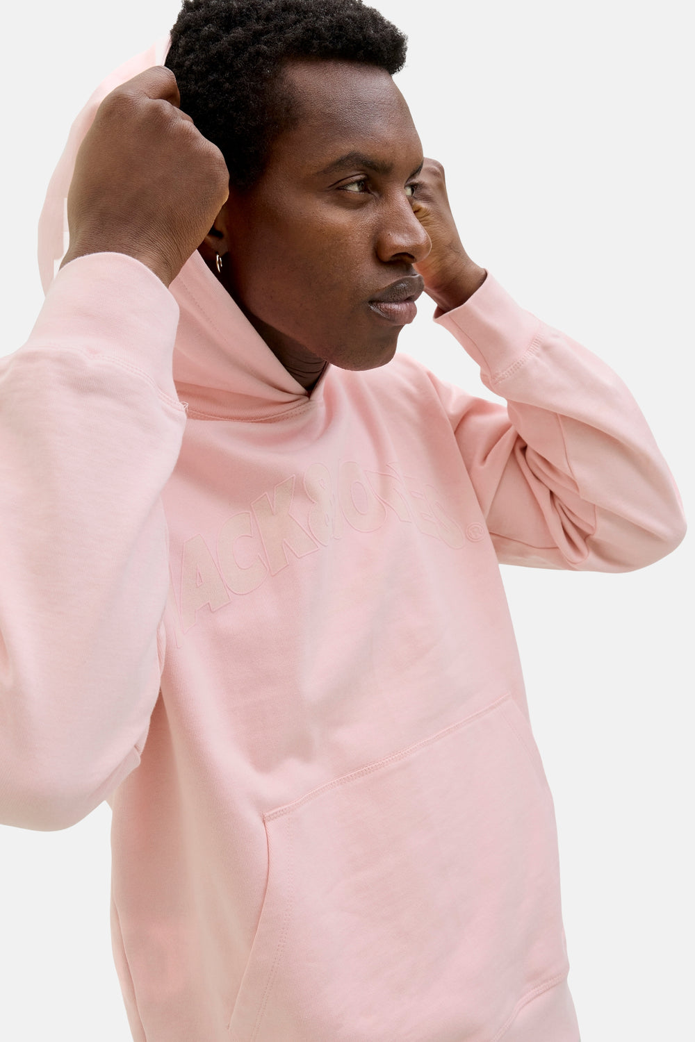 Sweater met kap Roze - ORIGINALS BY JACK & JONES