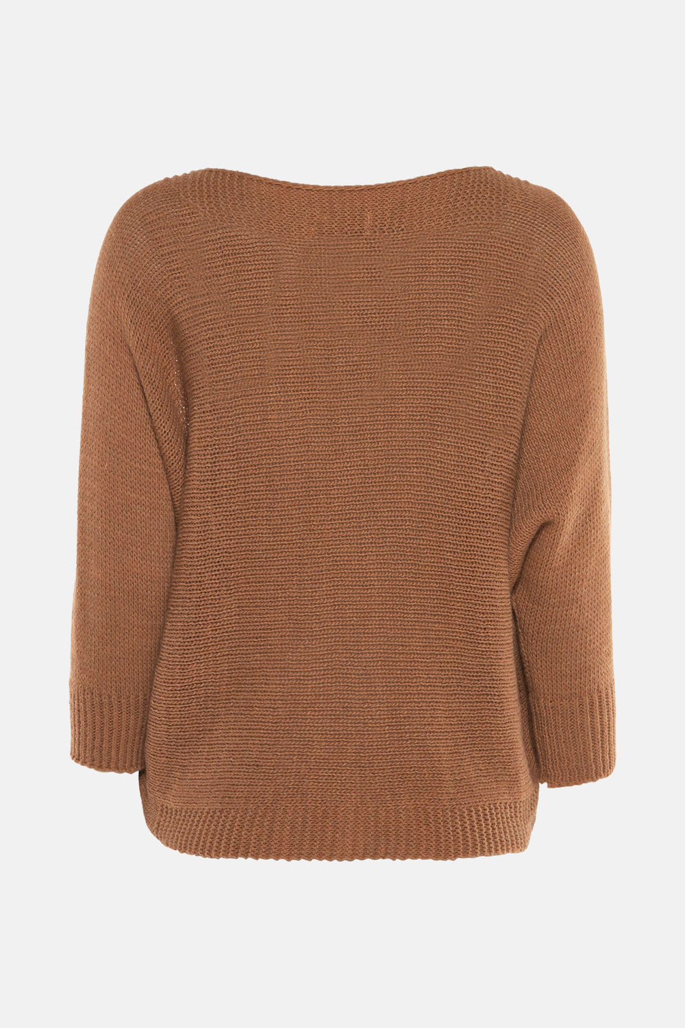 Trui met ronde hals COGNAC - Terra di Siena
