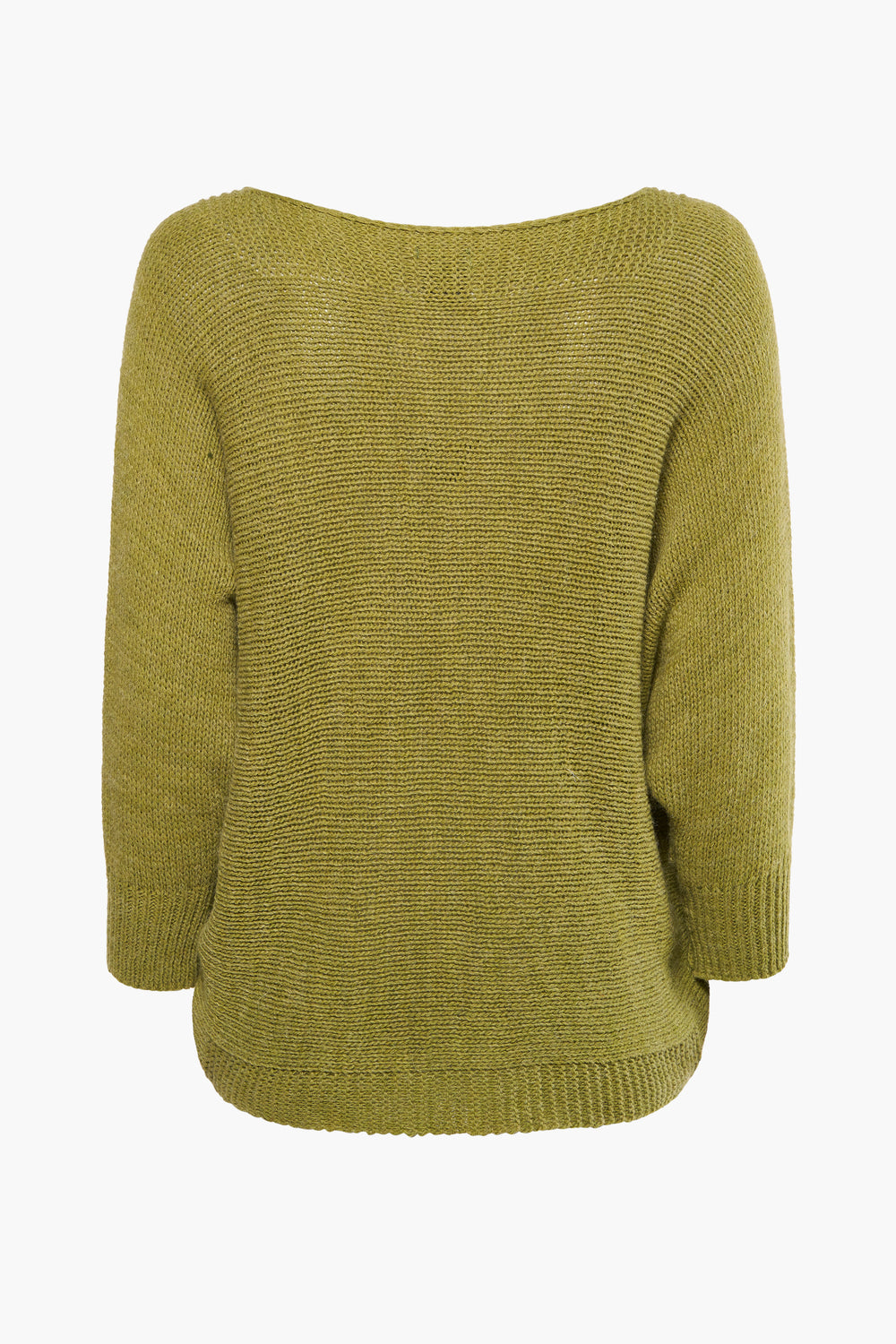 Trui met ronde hals Groen - Terra di Siena