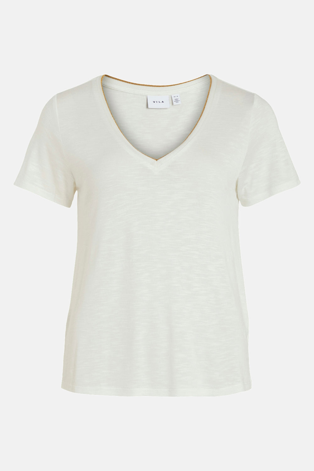 Top uni manches courtes Blanc - VILA®