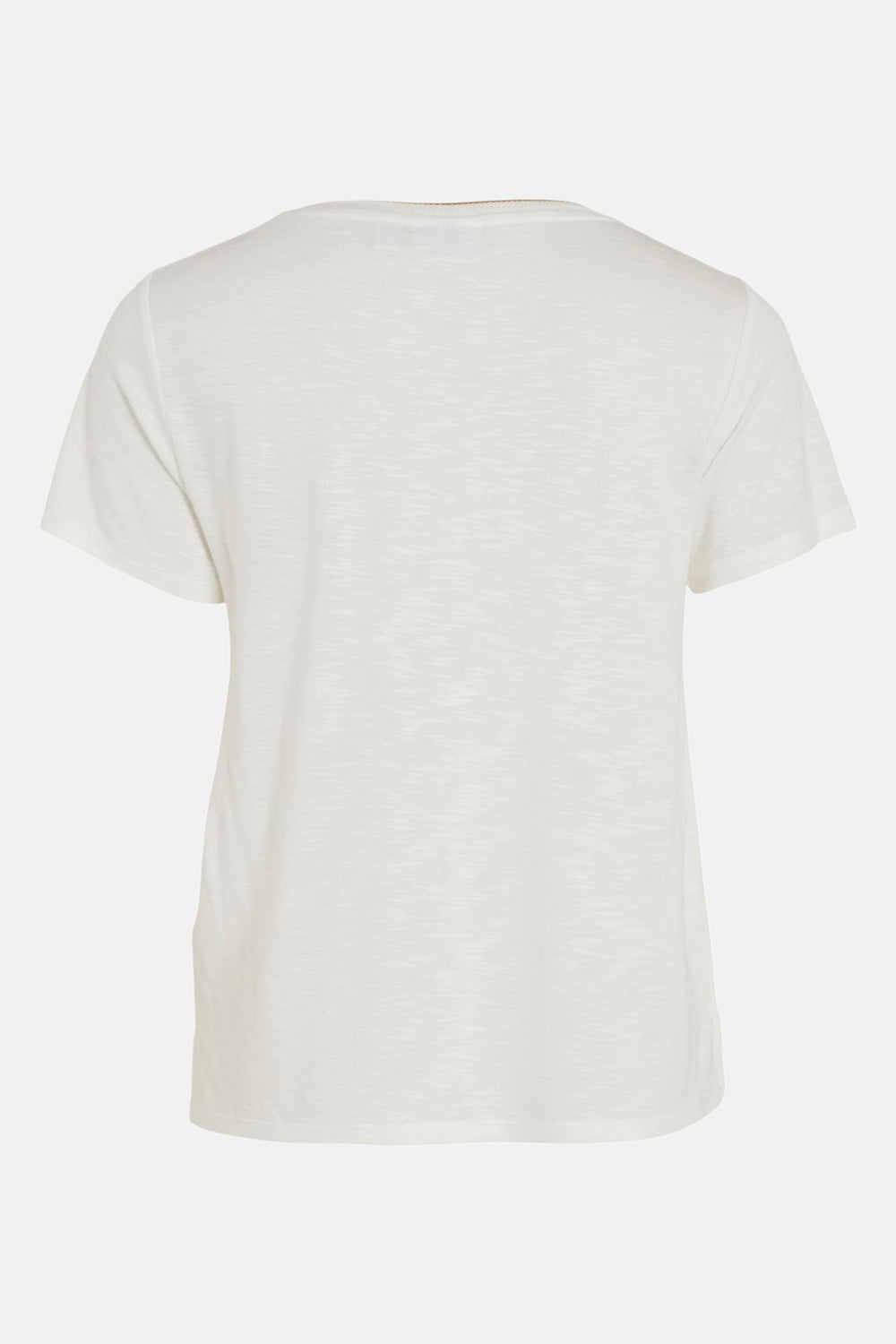 Top uni manches courtes Blanc - VILA®