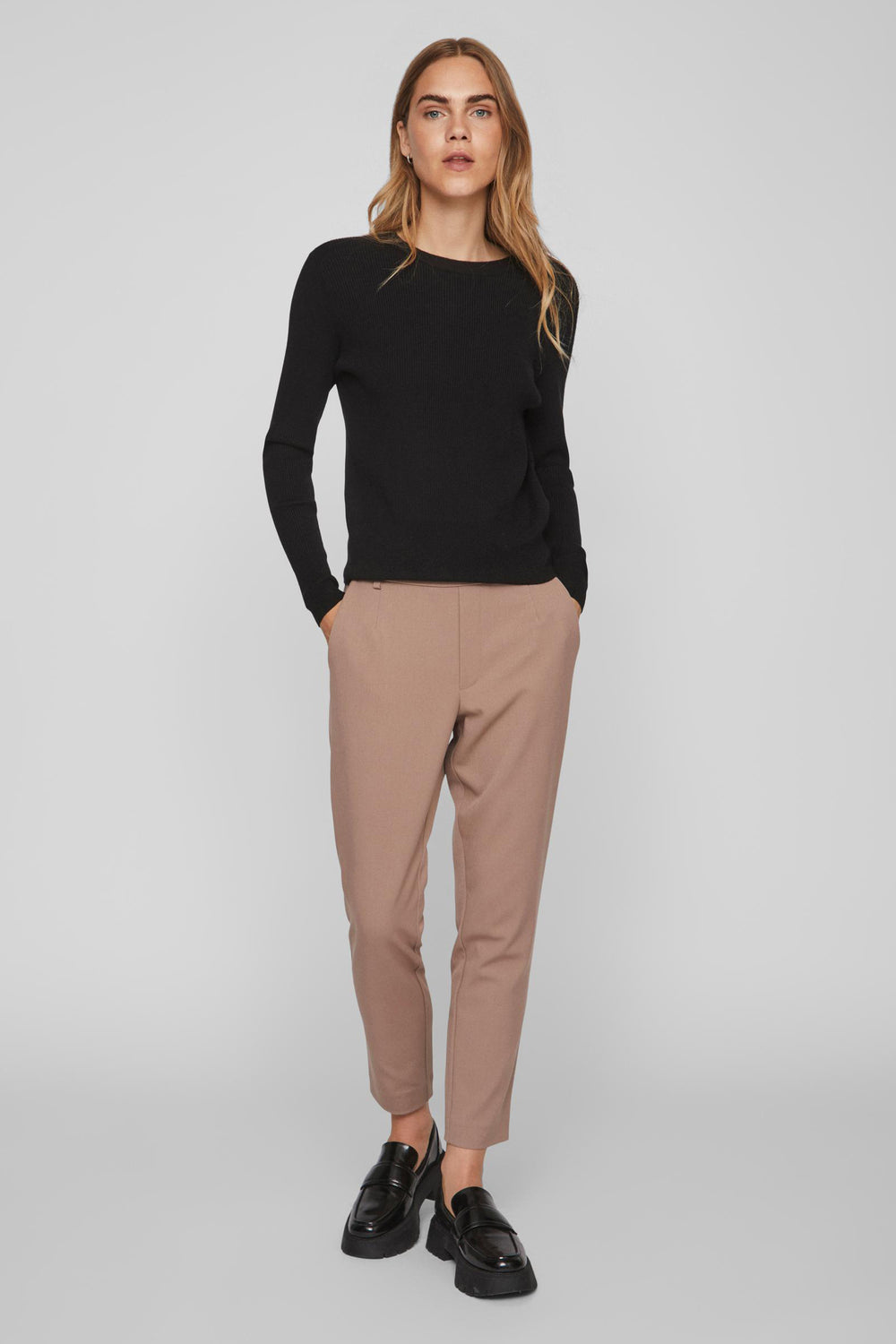 Pull col rond Noir - VILA®