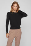Pull col rond Noir - VILA®