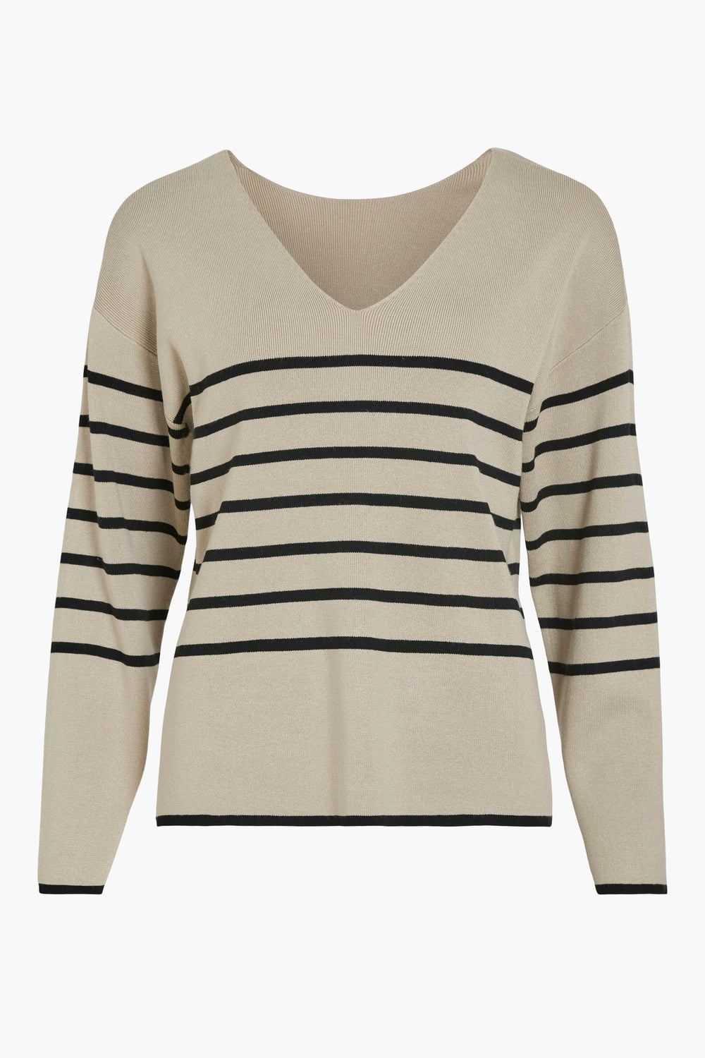 Pull col V Noir - VILA®