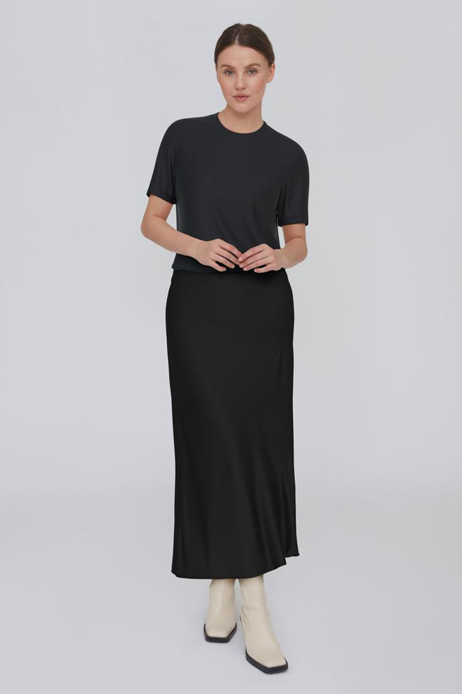 Top uni manches courtes Noir - VILA®