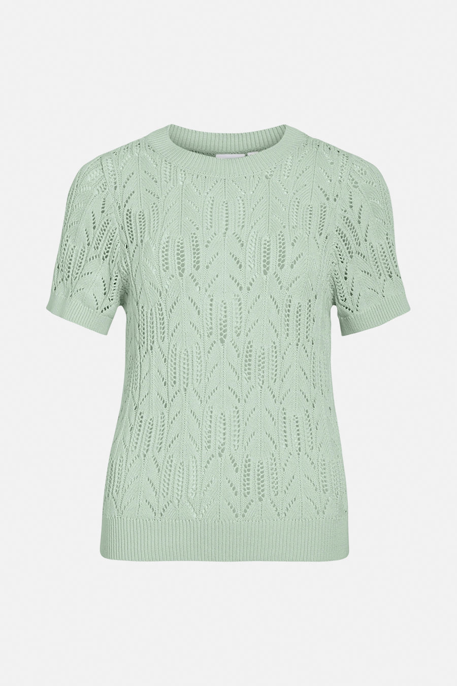 Pull col rond Vert - VILA®